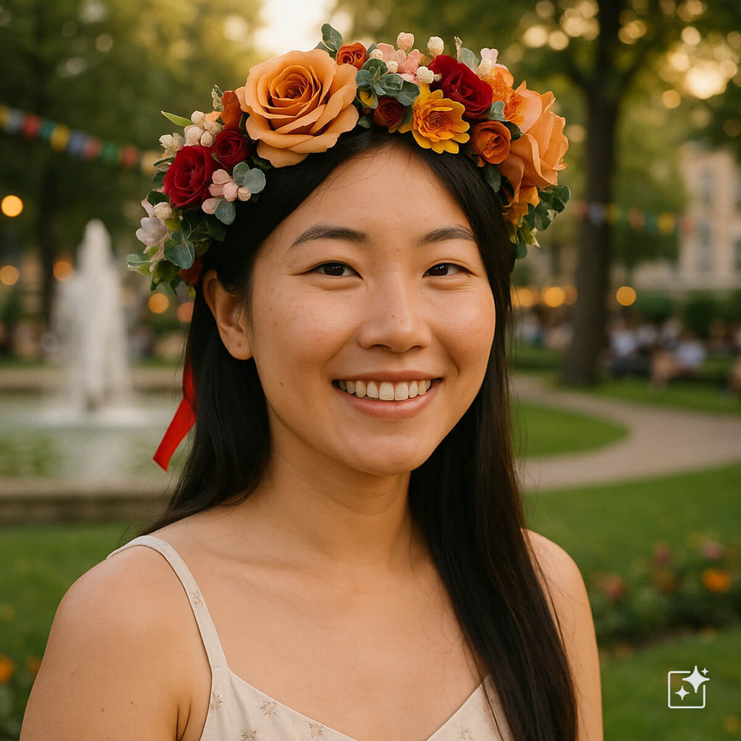 Näyttävä Ruusu Kukkaseppele