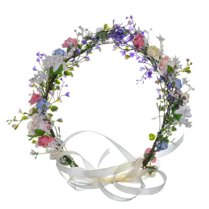 Pappersros till blomsterkransen