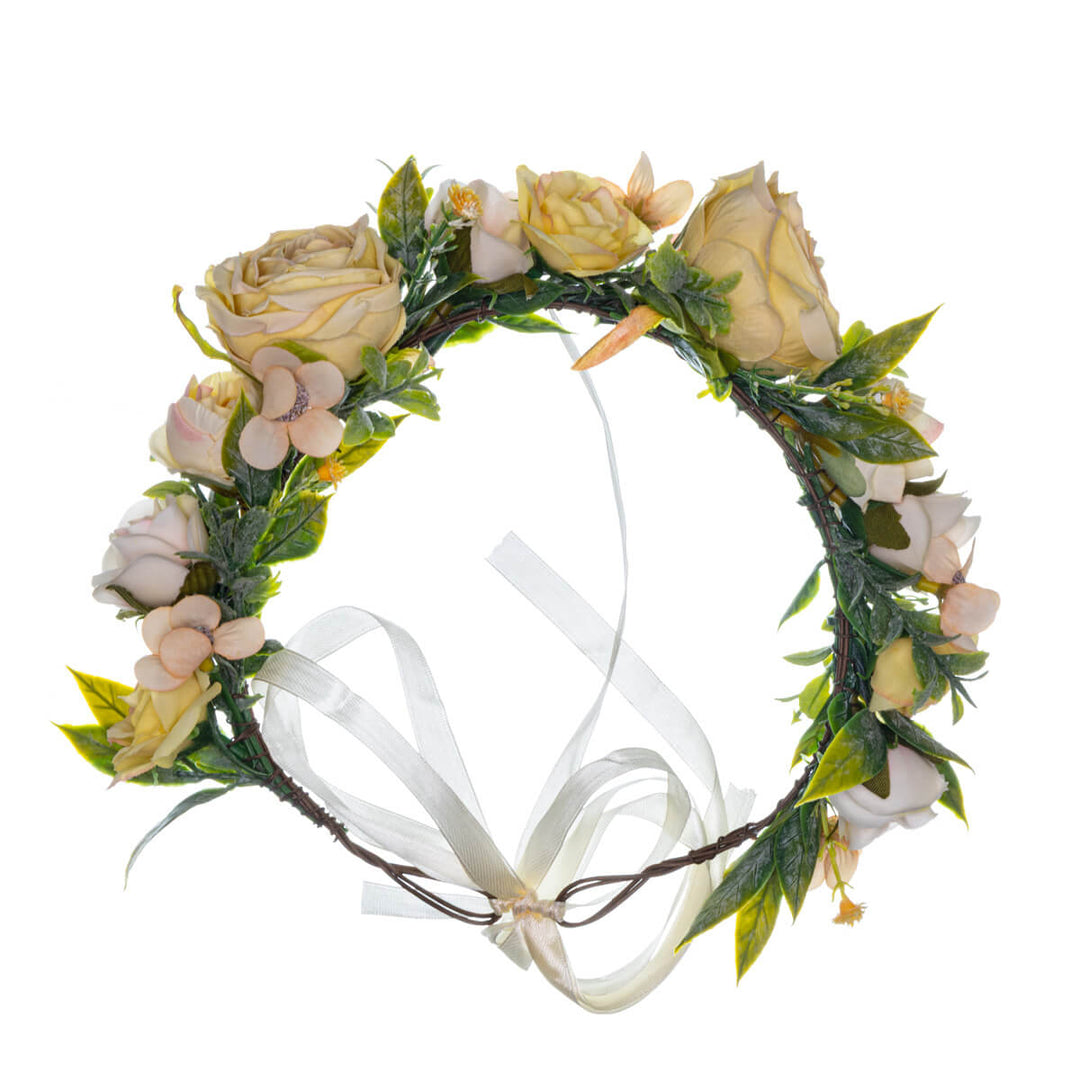 Yellow Flower Wreath Vines