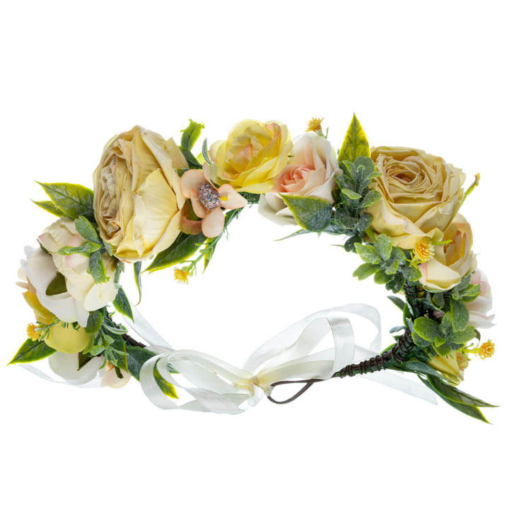 Yellow Flower Wreath Vines