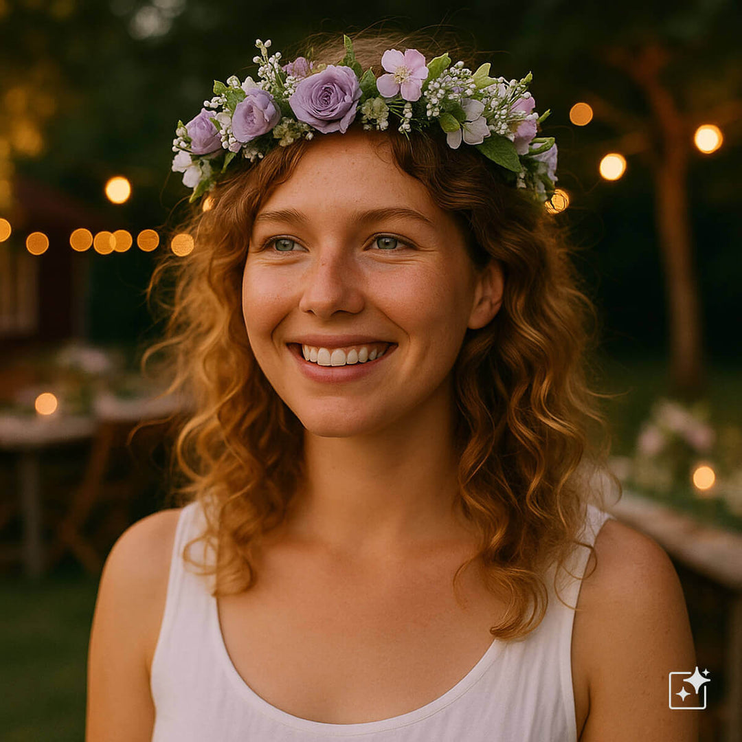 Vaaleat Ruusut Kukkaseppele