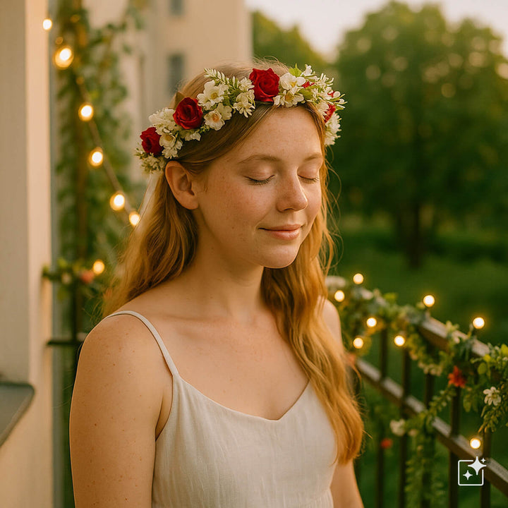 Punavalkoinen Siro Kukkaseppele