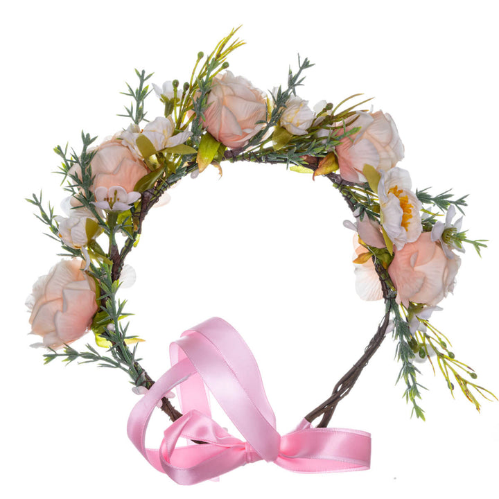 Rose Carnation Flower Wreath