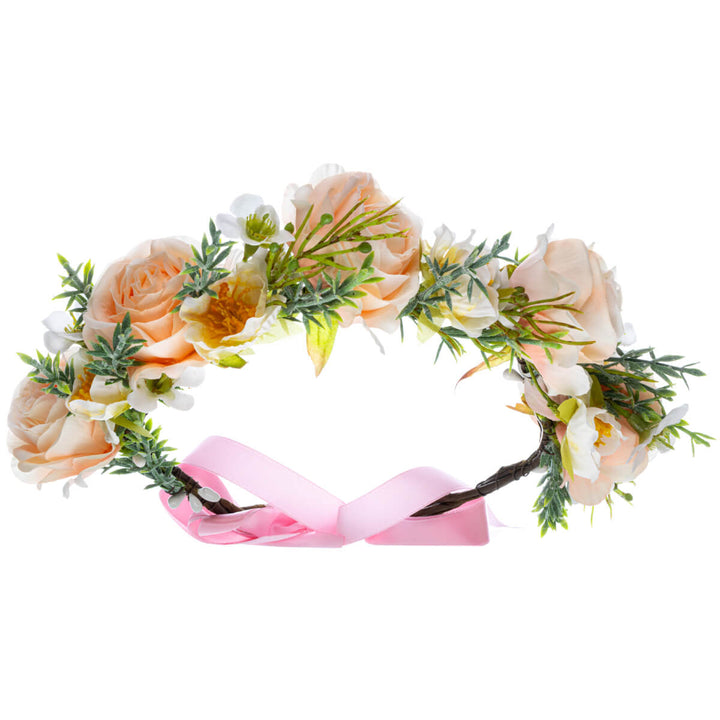 Rose Carnation Flower Wreath