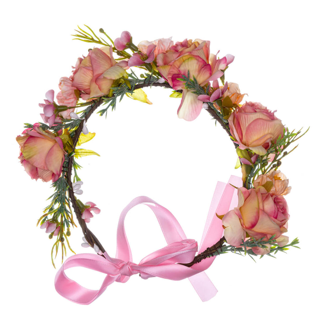 Rose Carnation Flower Wreath