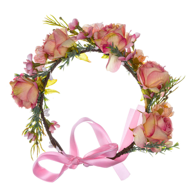 Rose Carnation Flower Wreath