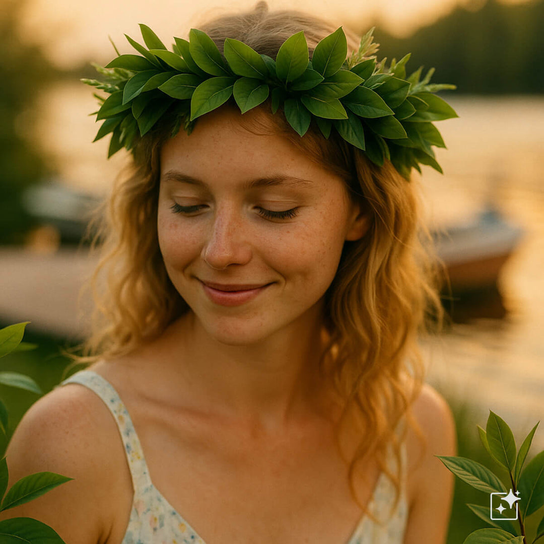 Leaf wreath from Green Laurel