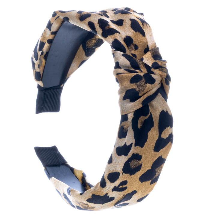 Leopard hårband med knut 2,9cm