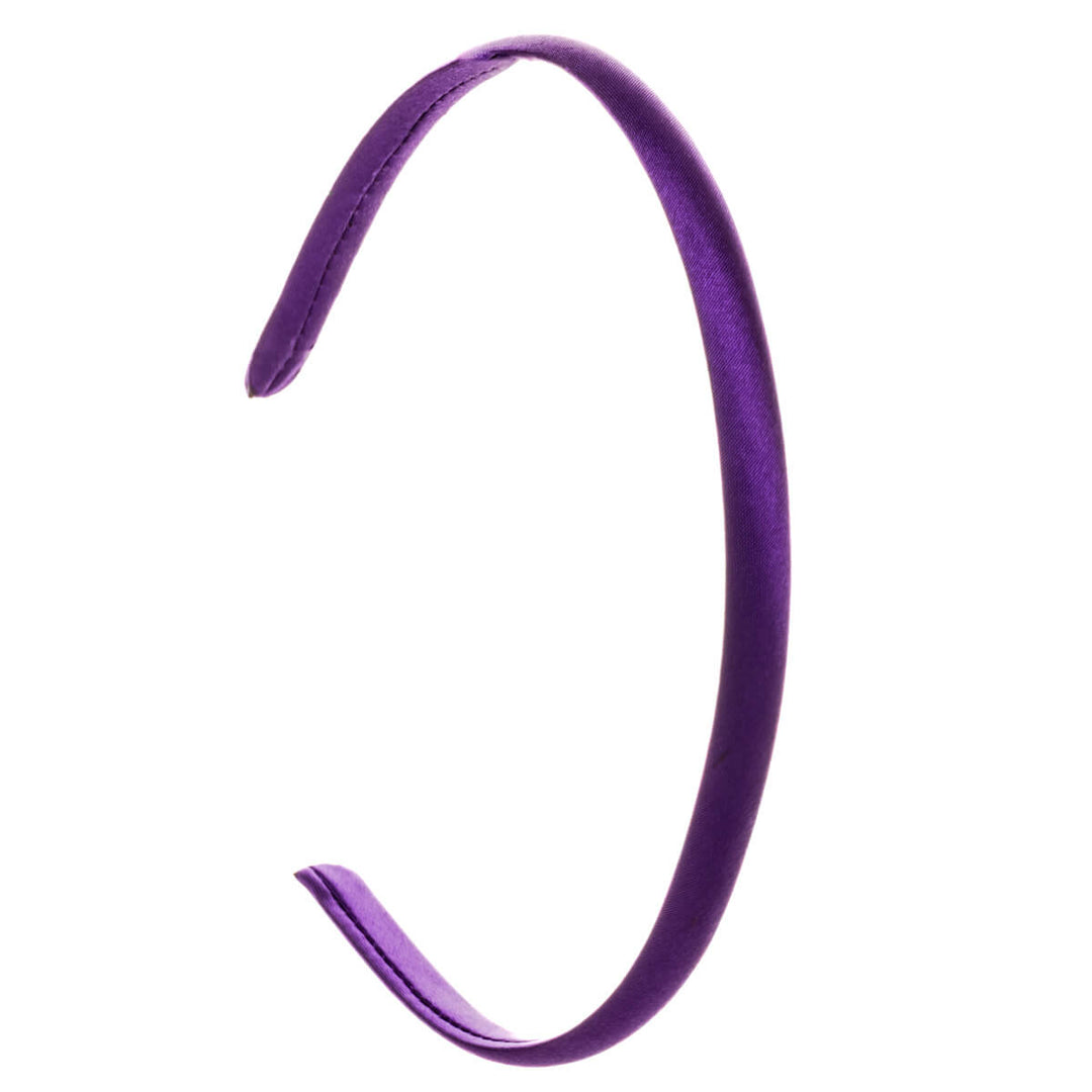 Narrow satin hairband 1cm