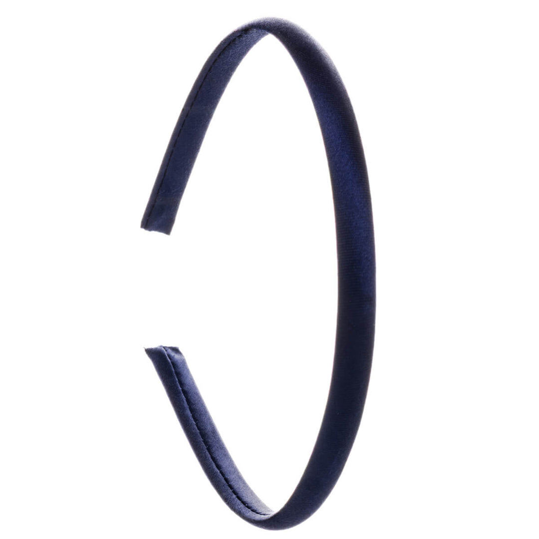 Narrow satin hairband 1cm