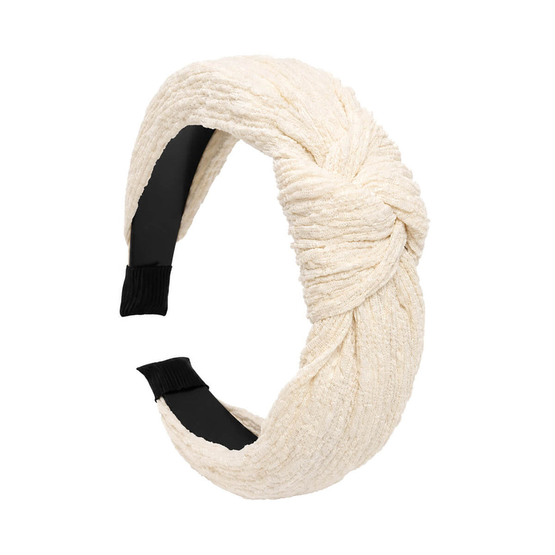 Knot-Detail Headband with Textured Matte Finish