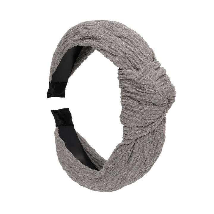 Knot-Detail Headband with Textured Matte Finish