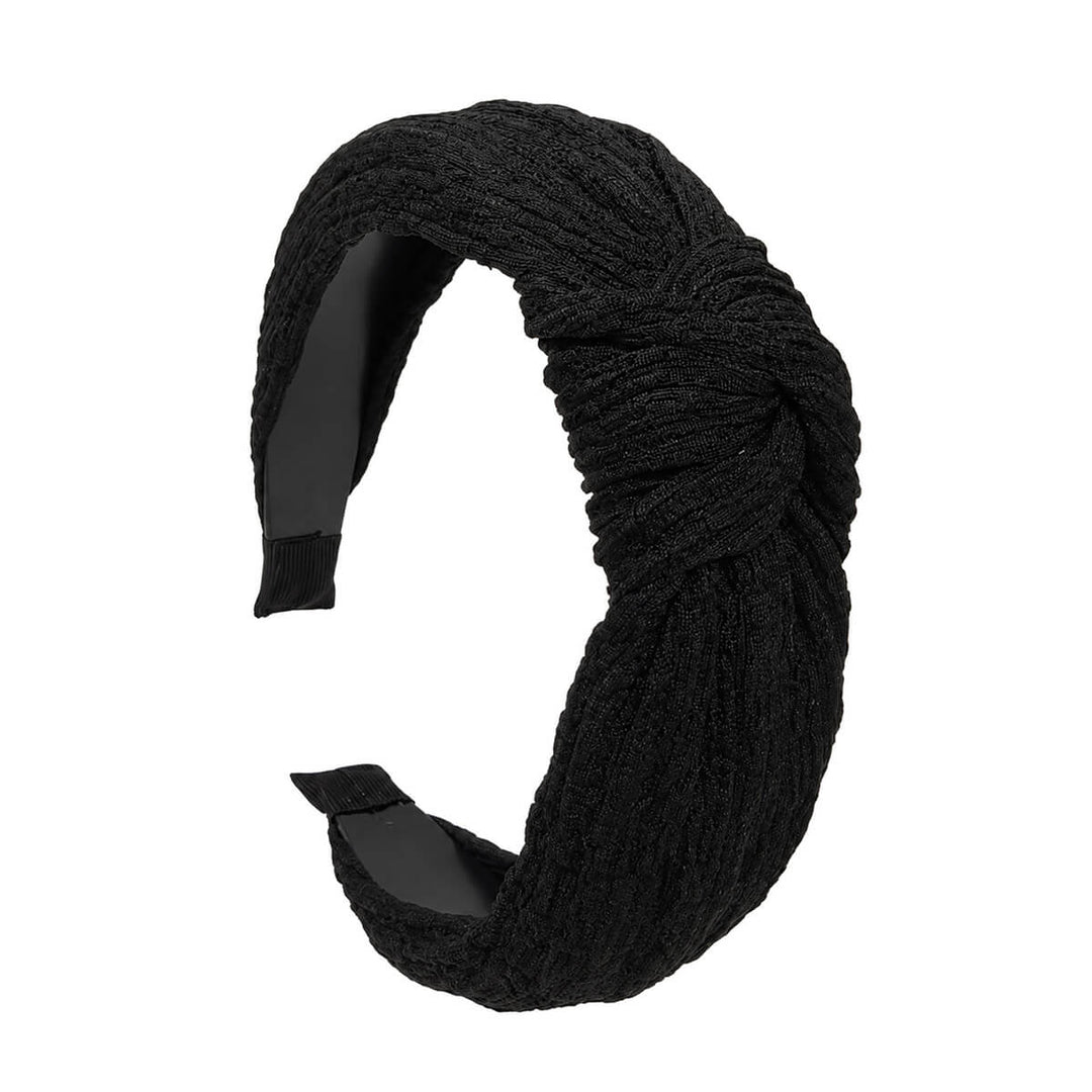 Knot-Detail Headband with Textured Matte Finish