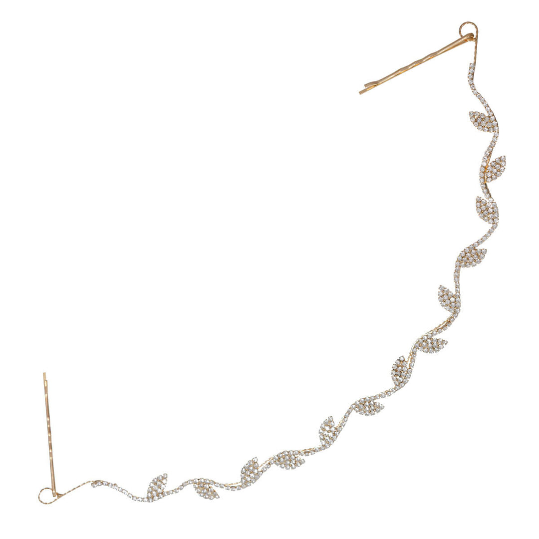 Formbar hårprydnad stenig bladig vinstock 30cm