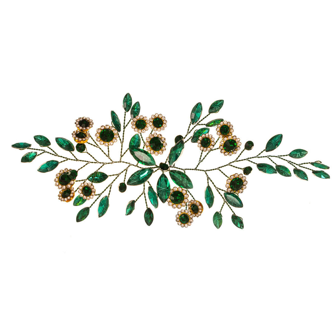 Färgglatt formbart håraccessoar med glasstenar, 17 cm