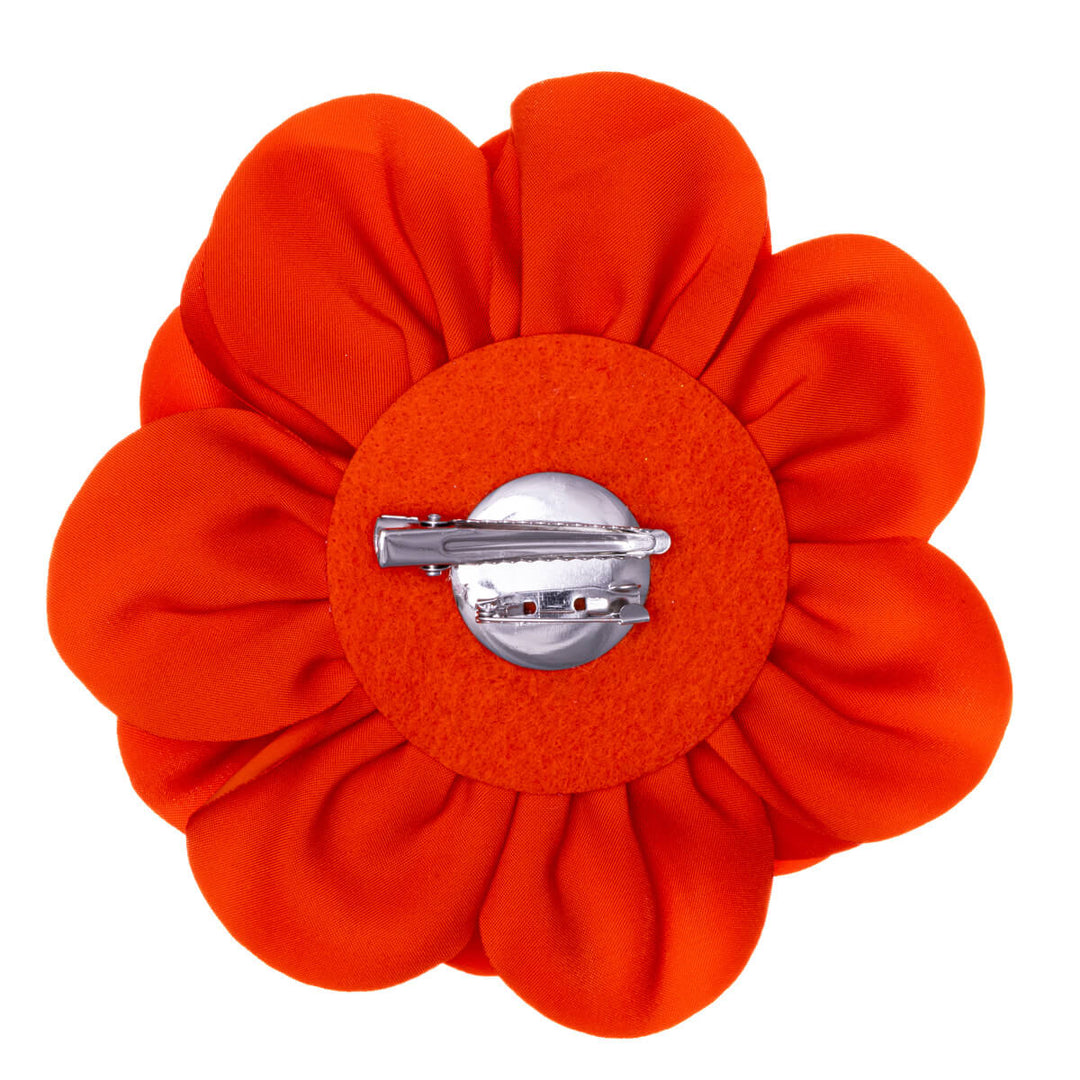 A spectacular big hair flower and Flower brooch 15cm