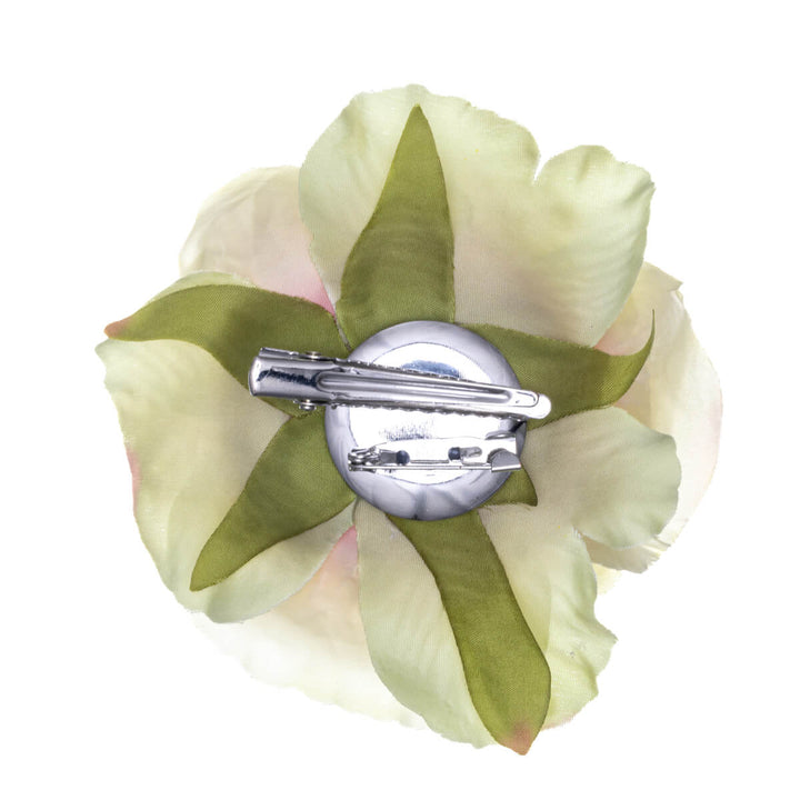 Rose of hair flower and Flower brooch 9cm