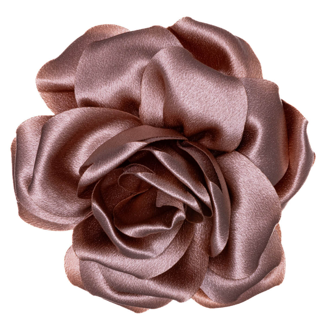 Big satin hair flower and Flower brooch 14cm