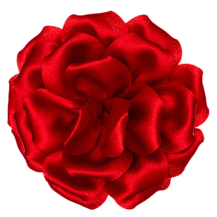 Big satin hair flower and Flower brooch 14cm