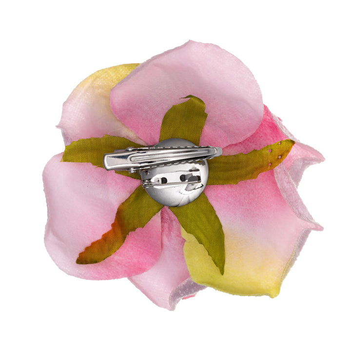 Velvety hair flower and Flower brooch 9cm