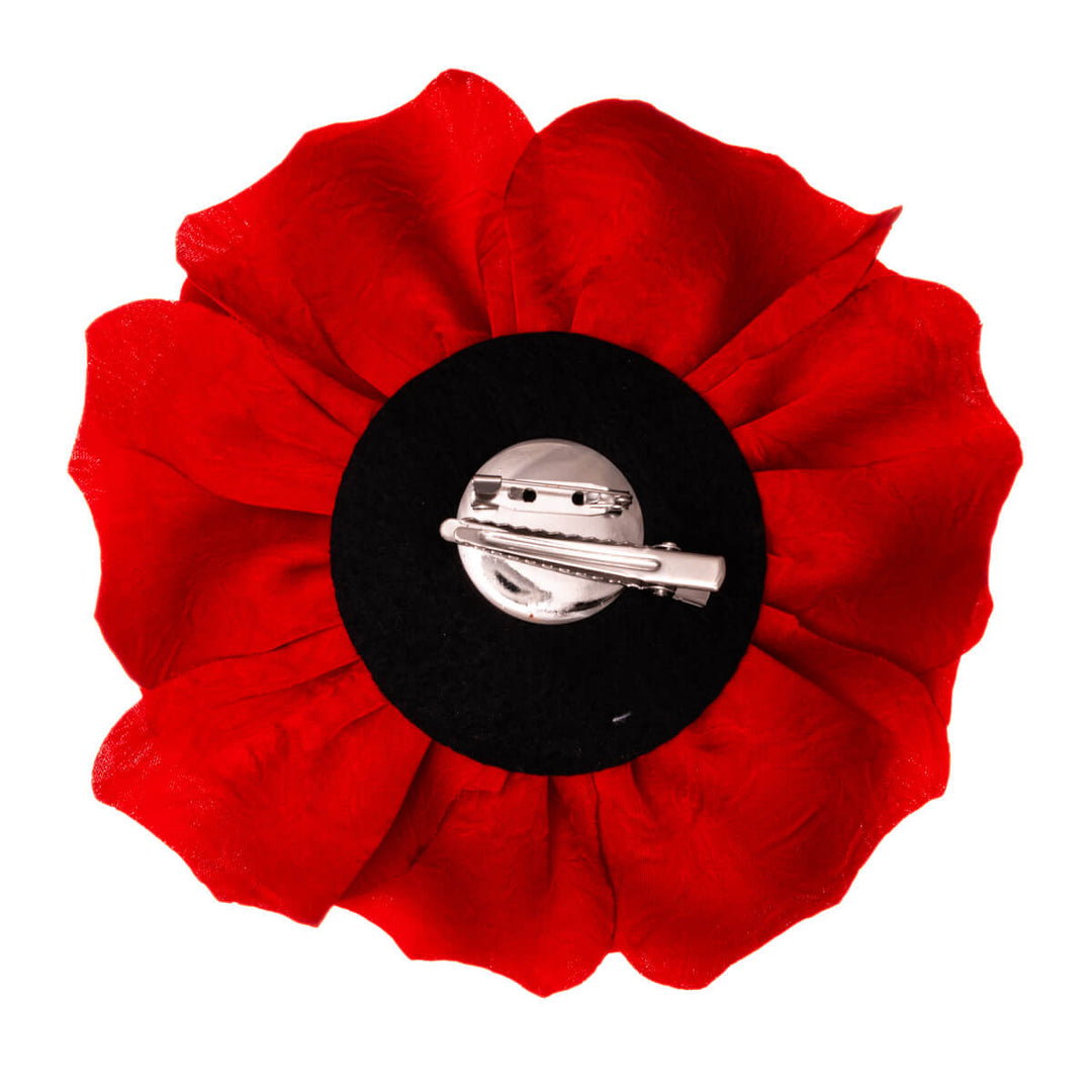 Puolikiiltävä iso hiuskukka ja pukukukka 15cm