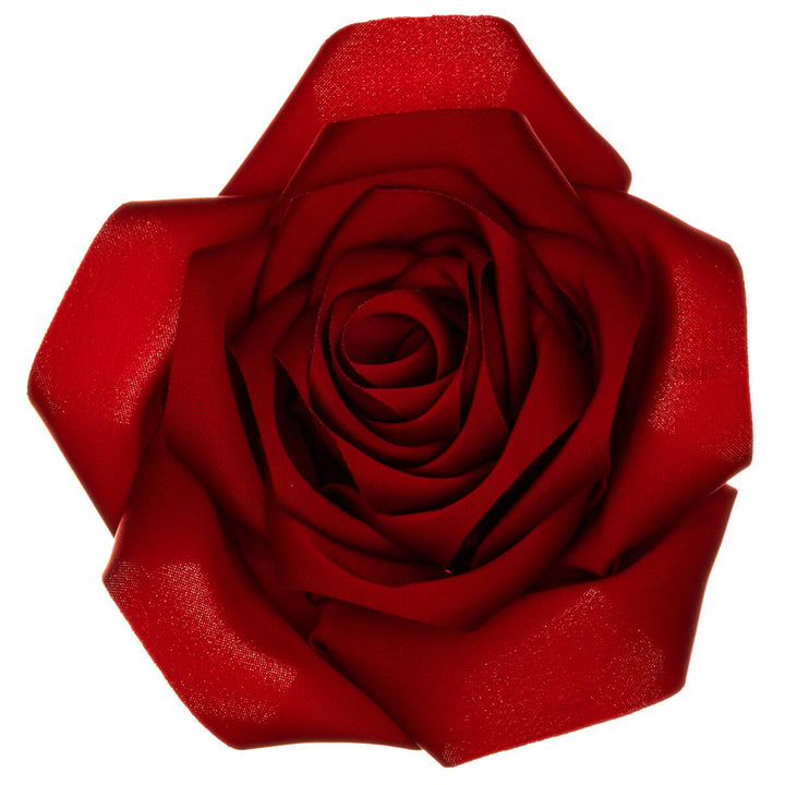Matte satin rose hair flower and Flower brooch 11cm