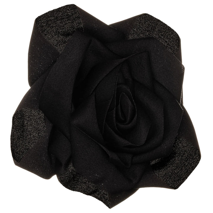 Matte satin rose hair flower and Flower brooch 11cm