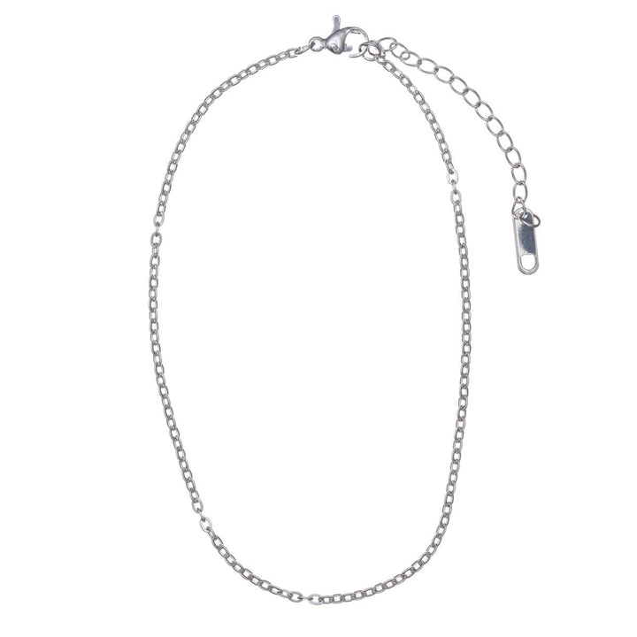 Thin steel ankle chain 2mm (Steel 316L)