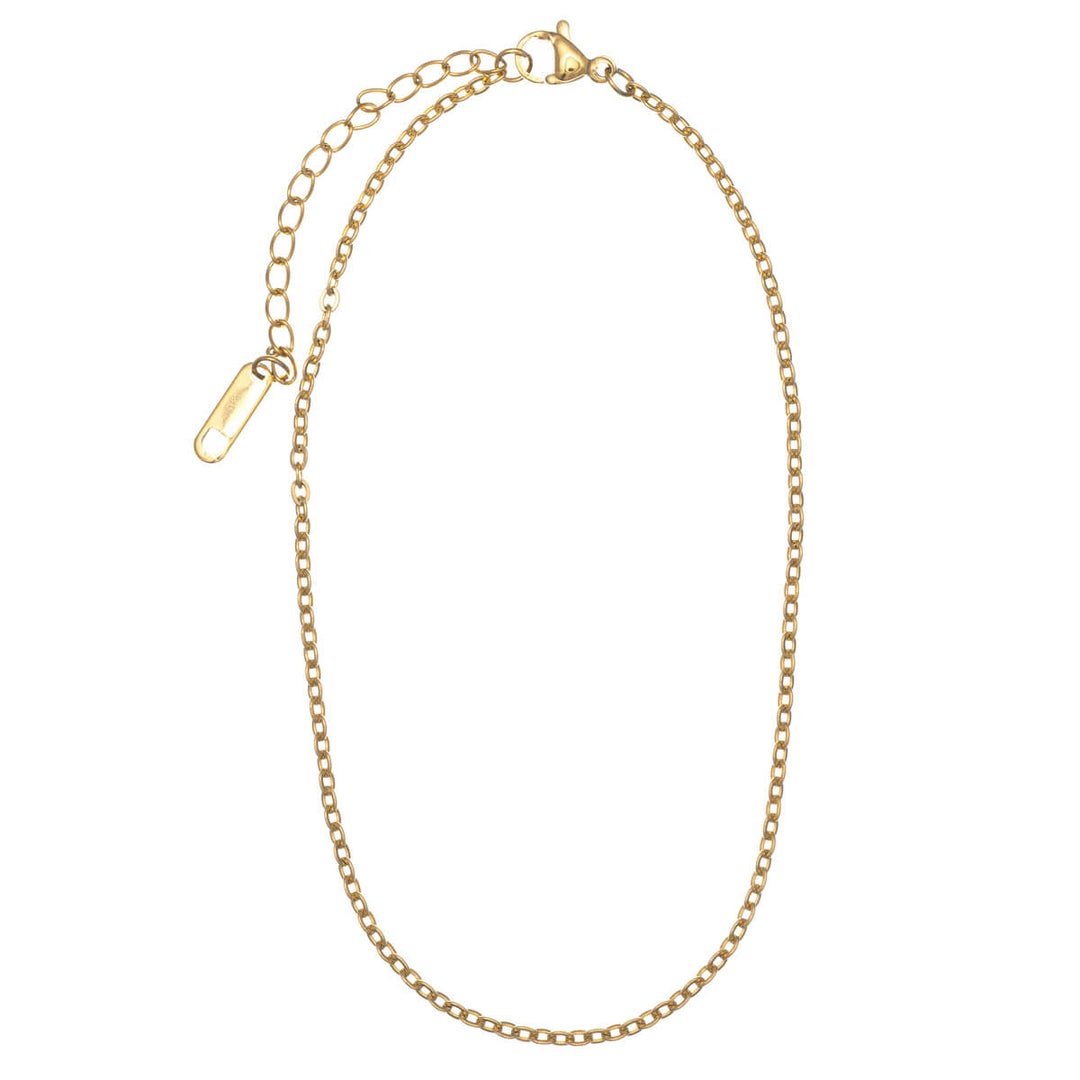 Thin steel ankle chain 2mm (Steel 316L)
