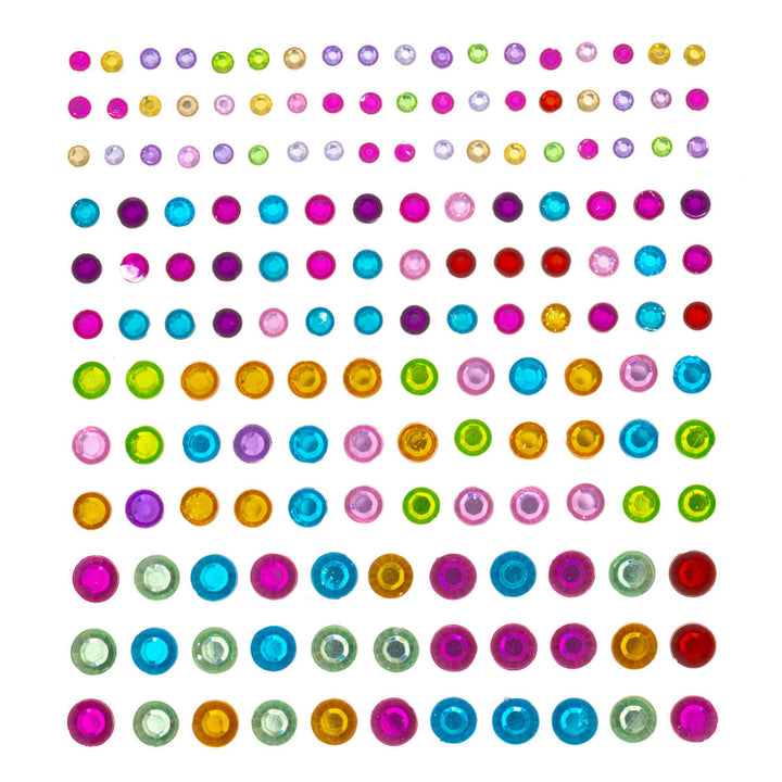 165 stycken huddiamanter – Glittrande ansiktsdiamanter för fester och festligheter