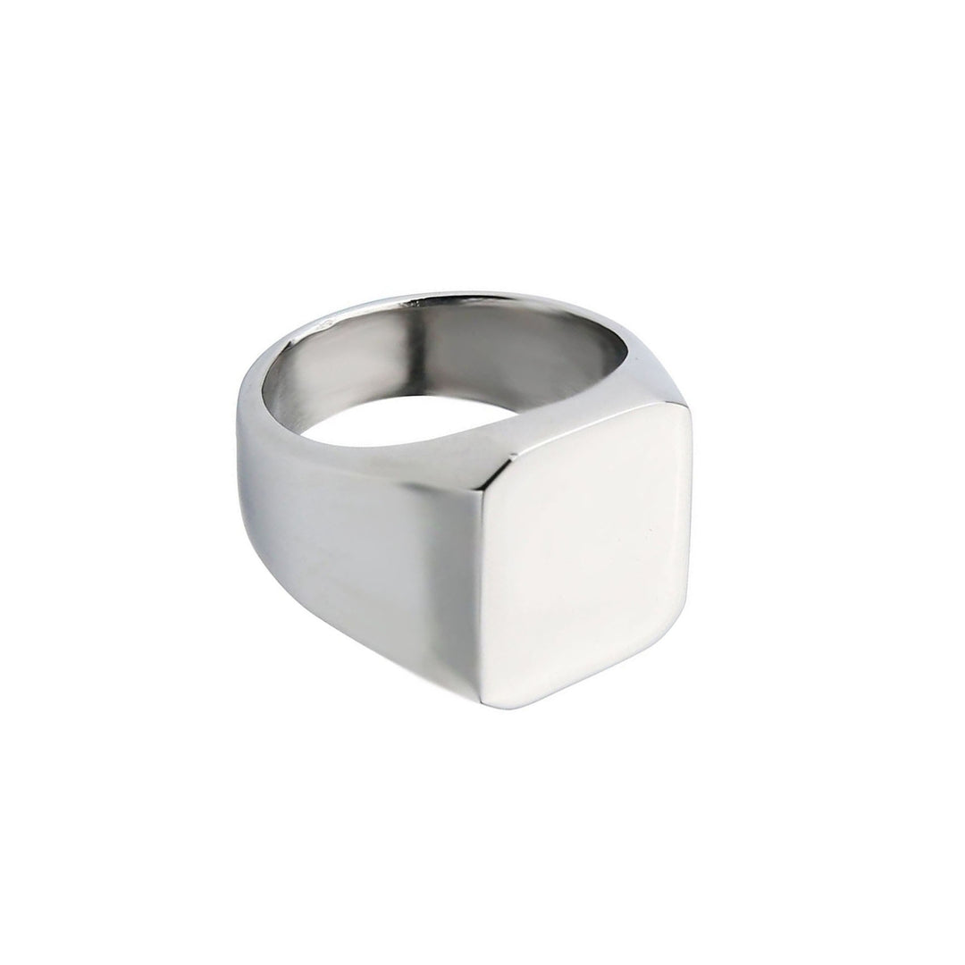 Brushed steel wedding ring