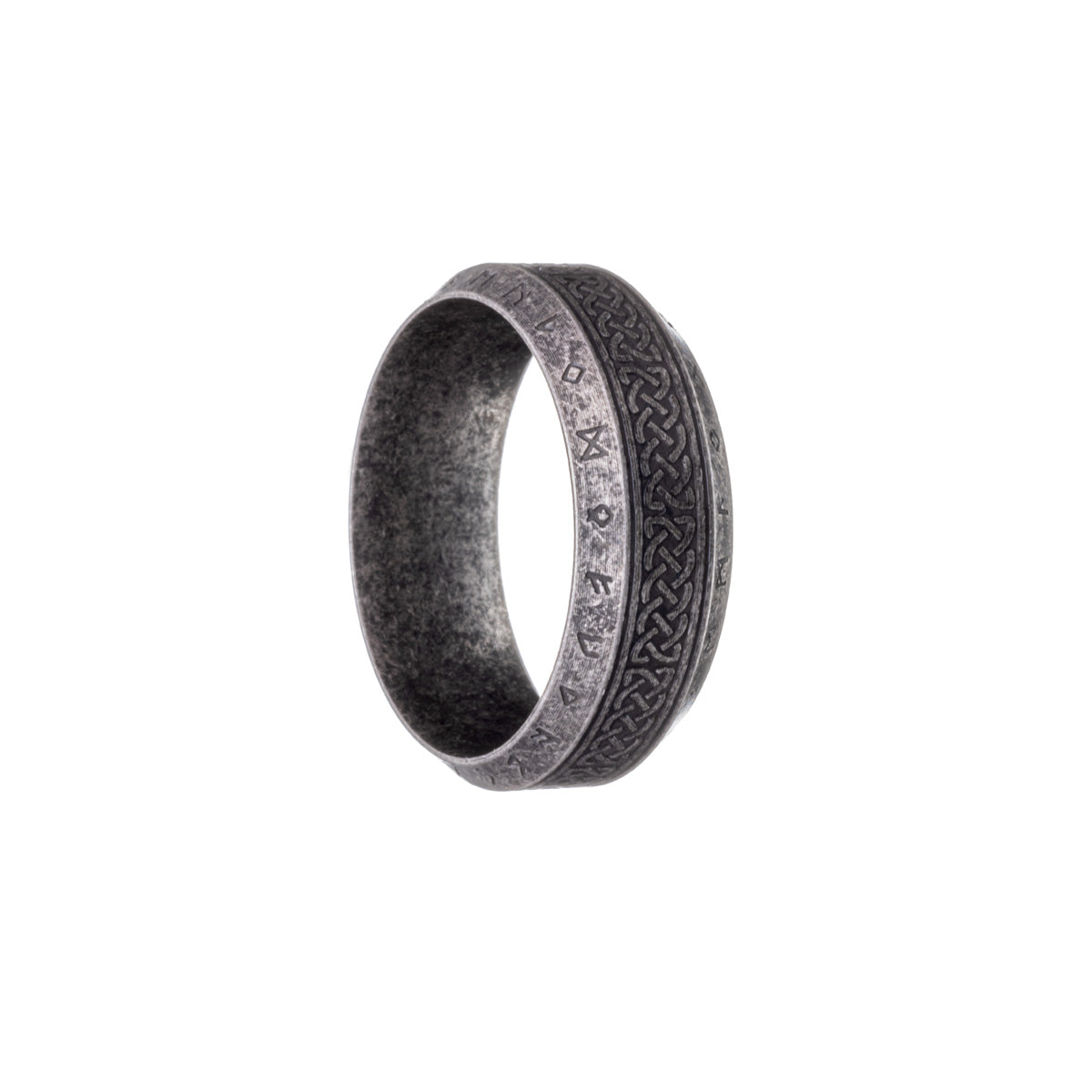 Celtic Norse mythology steel ring 8mm