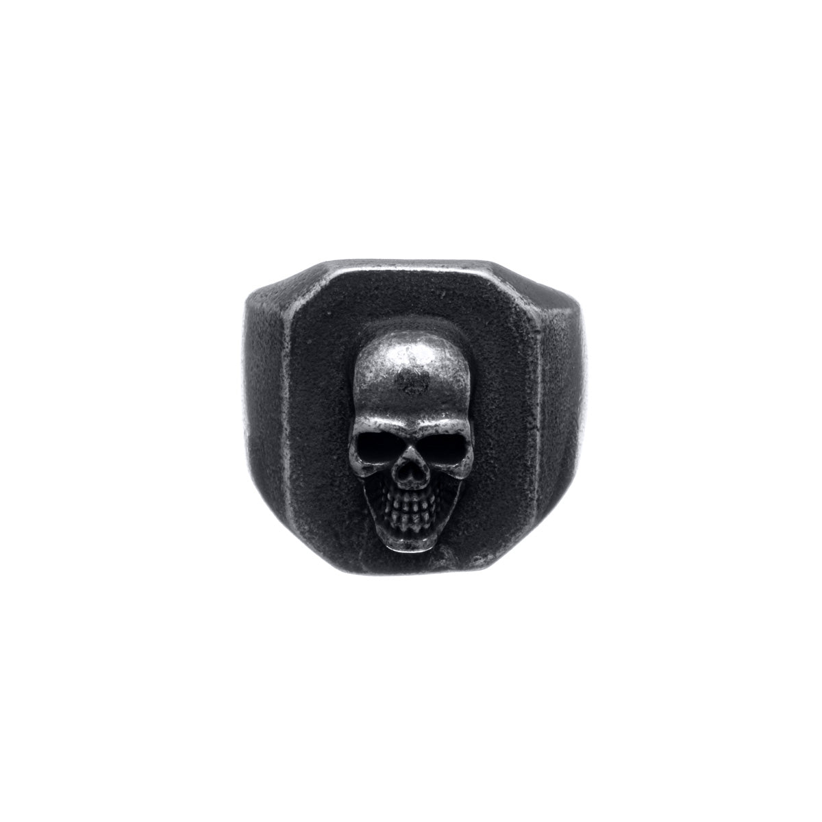 Dark skull wedding ring (Steel 316L)