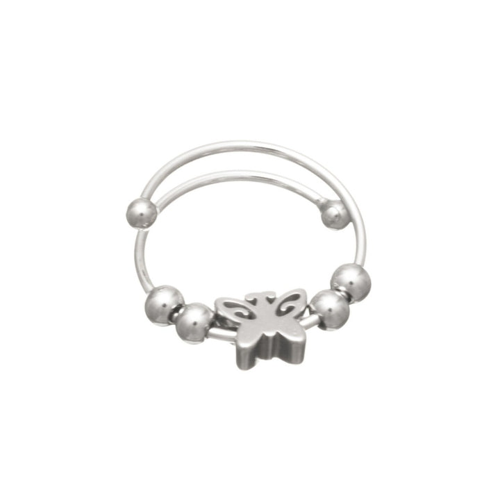 Rotating beads anti-stress ring butterfly (Steel 316L)