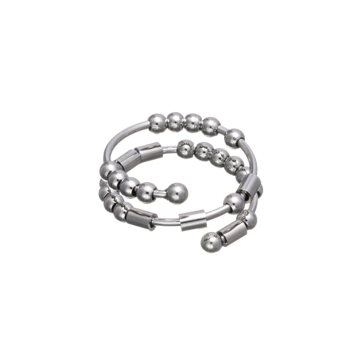 BEST BITCHES morse-code anti-stress ring (Steel 316L)