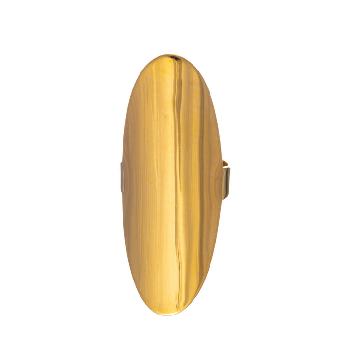 Stor oval stålring med justerbar storlek (stål 316L)