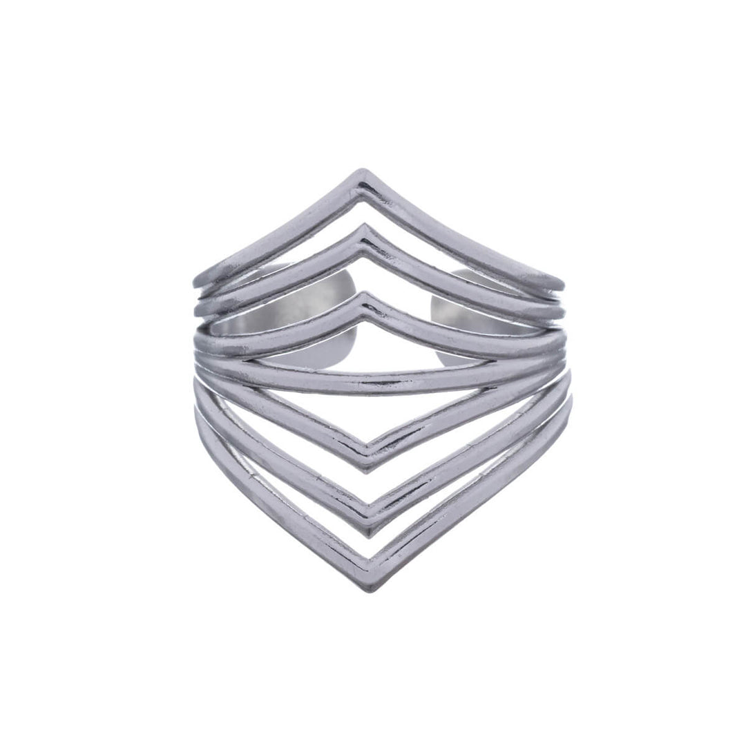 Multi-row wide adjustable ring (316L steel)
