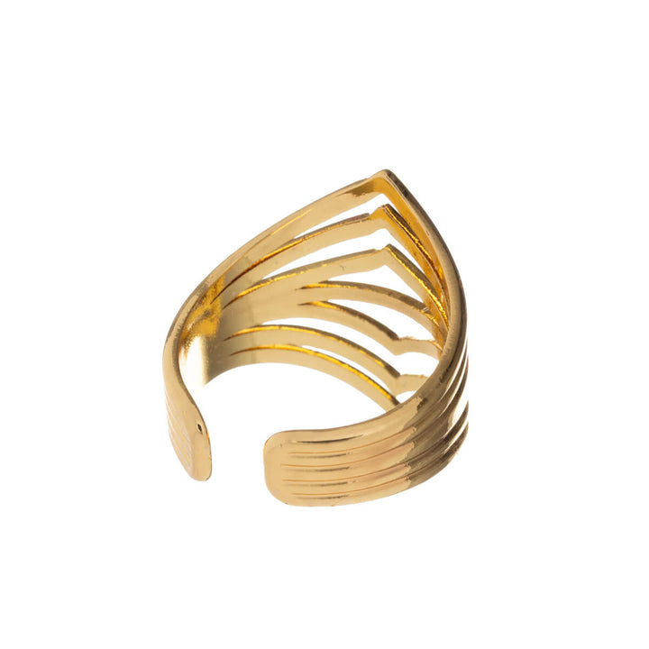 Multi-row wide adjustable ring (316L steel)