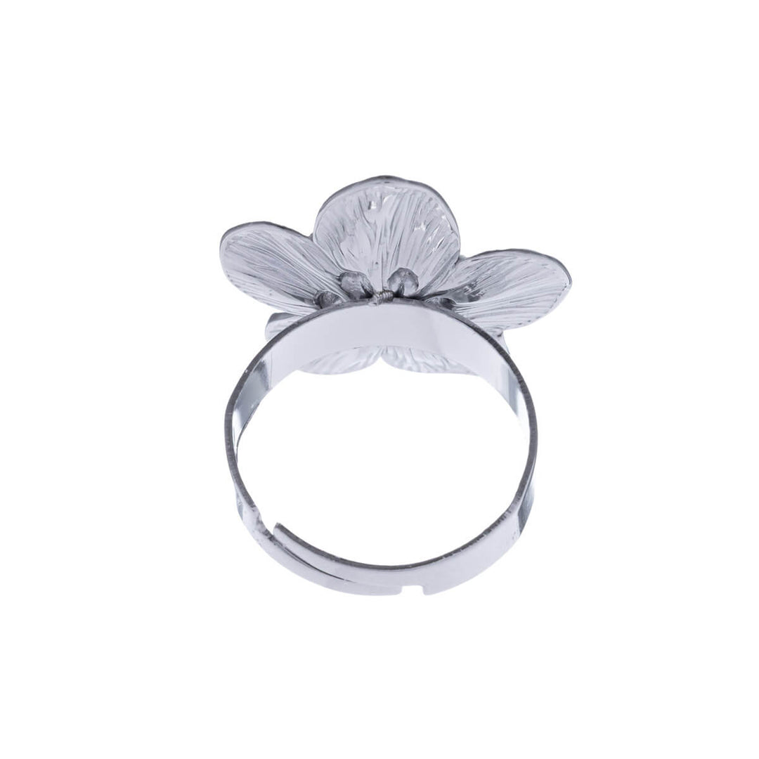 Adjustable flower ring (316L steel)