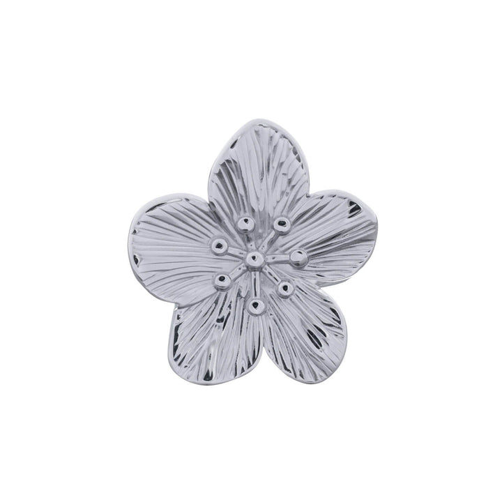 Adjustable flower ring (316L steel)
