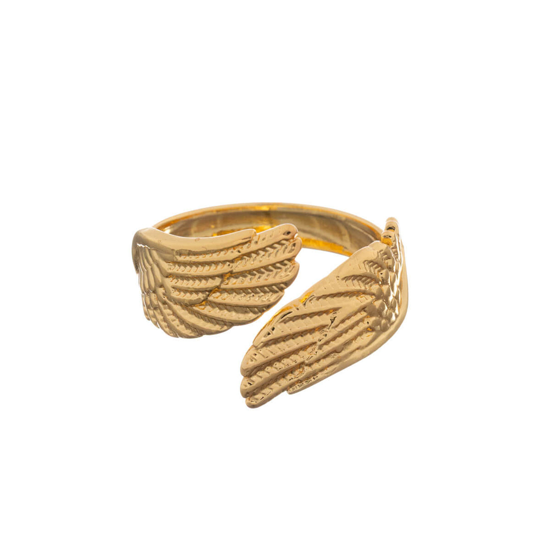 Gold adjustable ring (316L steel) 5-piece set