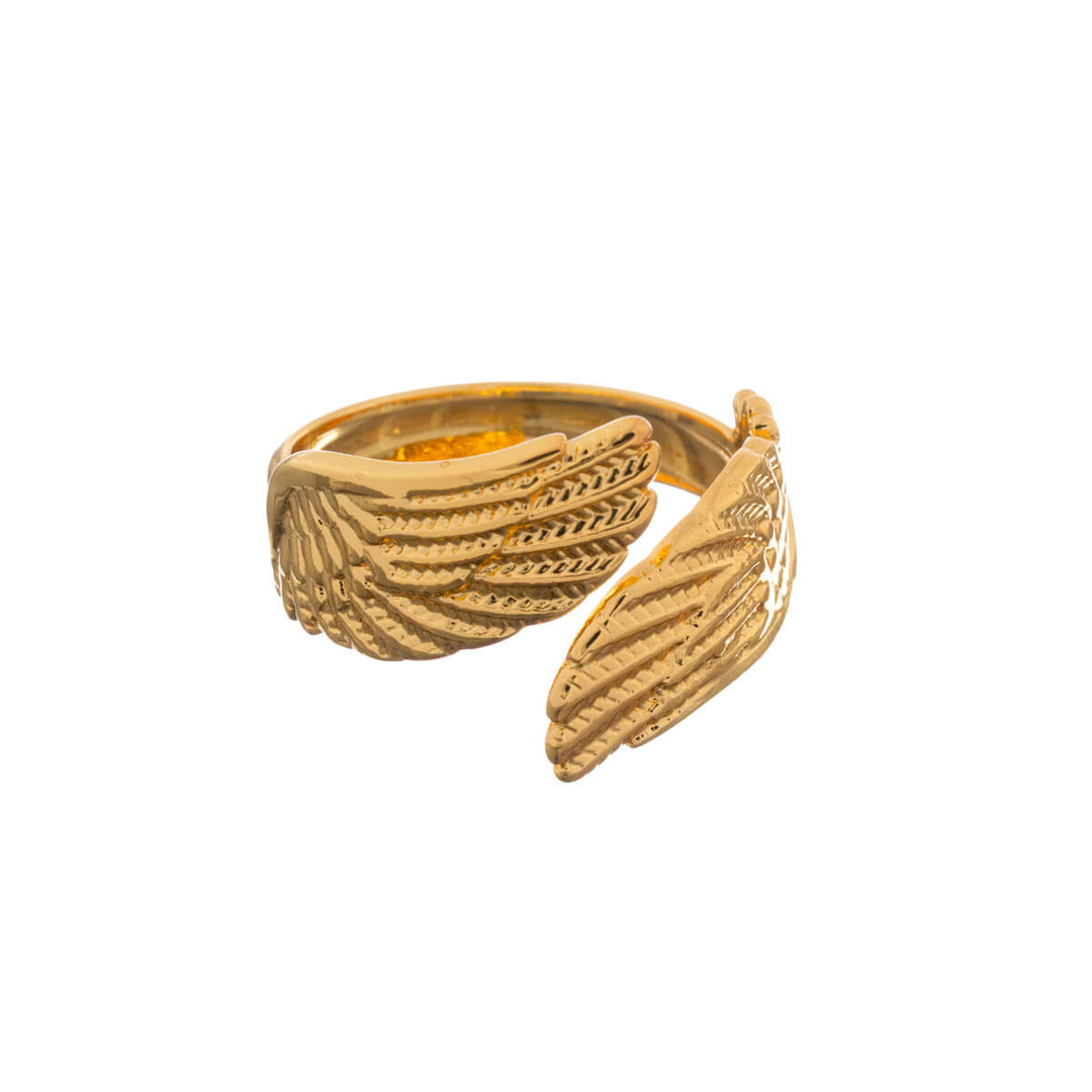 Gold adjustable ring (316L steel) 5-piece set