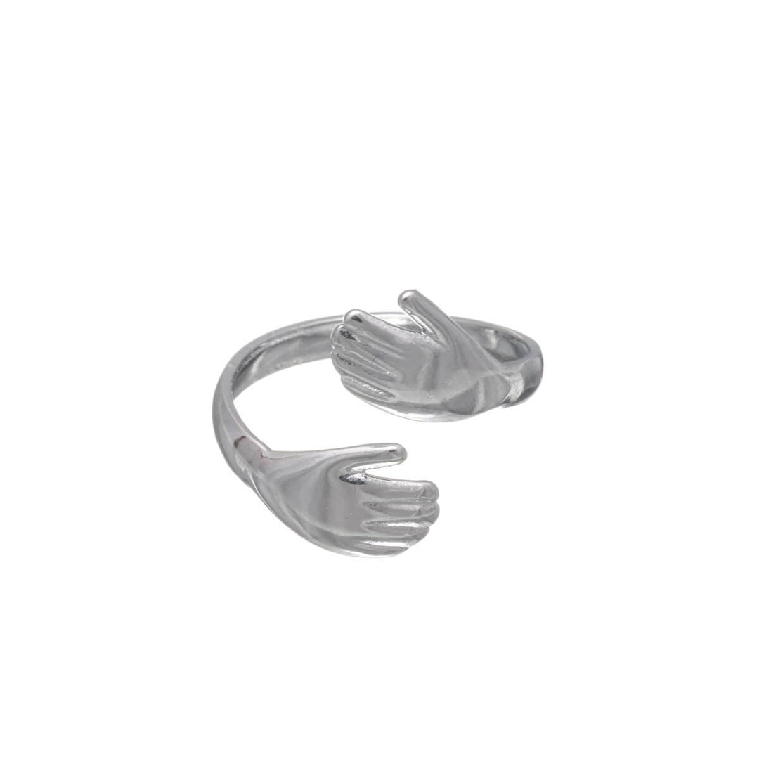 Justerbar, omfamnande ring – minimalistisk ring i stål