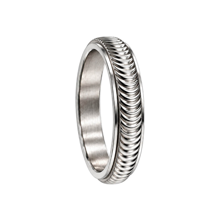 Ribbed Rotating Anti-Stress Ring, 5 mm (316L Stainless Steel)
