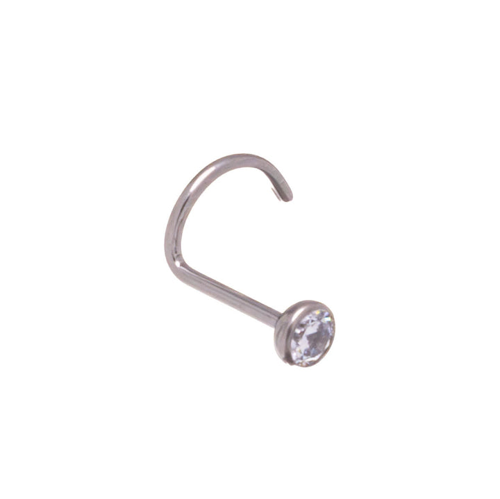 Zirconia nose bezel spiral 0.8mm 3mm (Titanium G23)