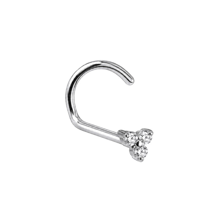 Pieni kolmen zirkonian nenäkoru spiraali 0.8mm (Titaani G23)