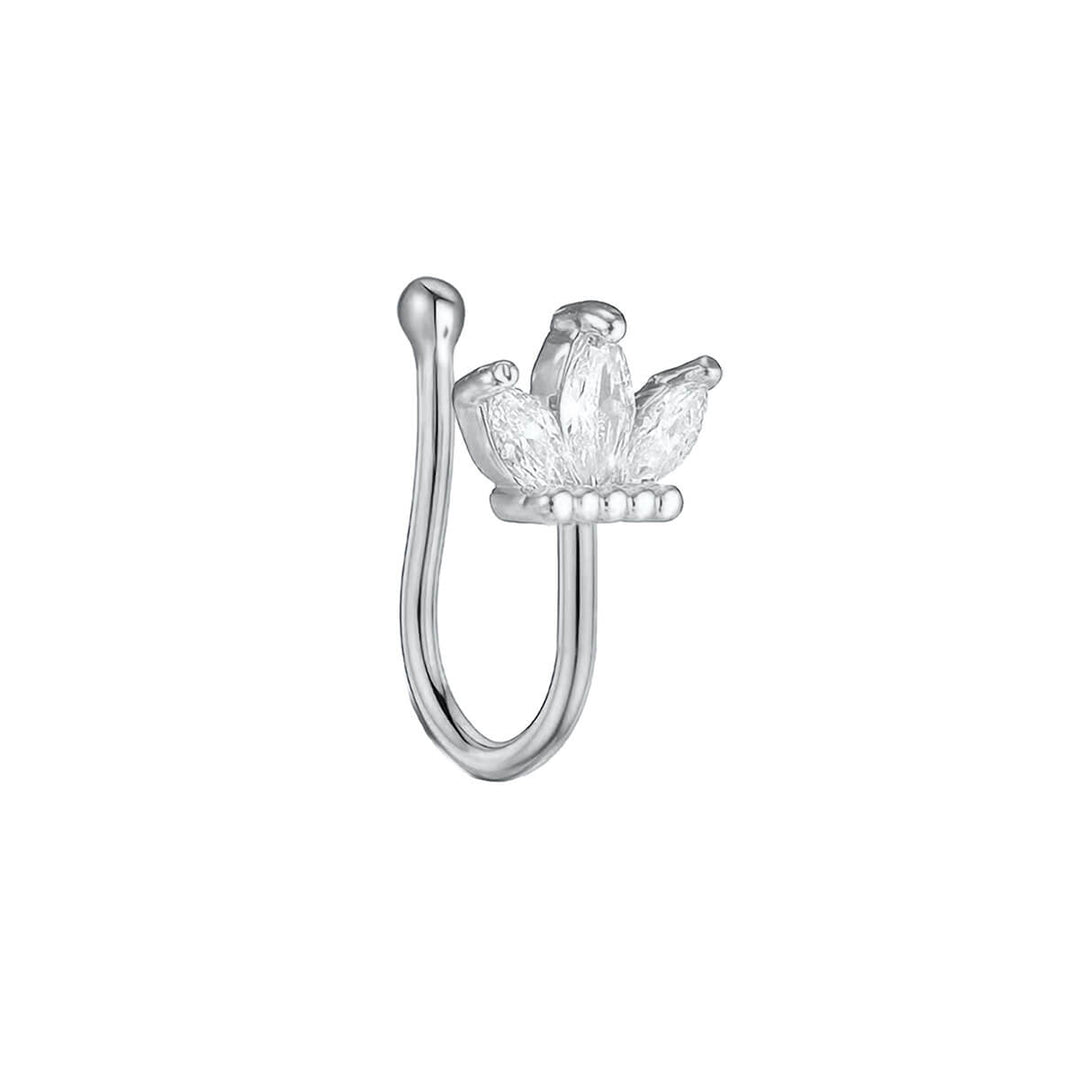 Feikki nose ring with marquise zirconia