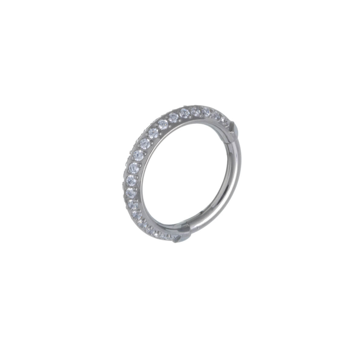 Zirconia stony segment ring clicker 1.2mm (Titanium G23)