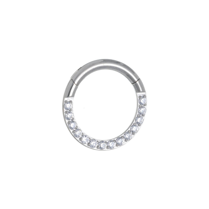 Zirkonia stensegment ring klicker 1,2mm (Titan G23)