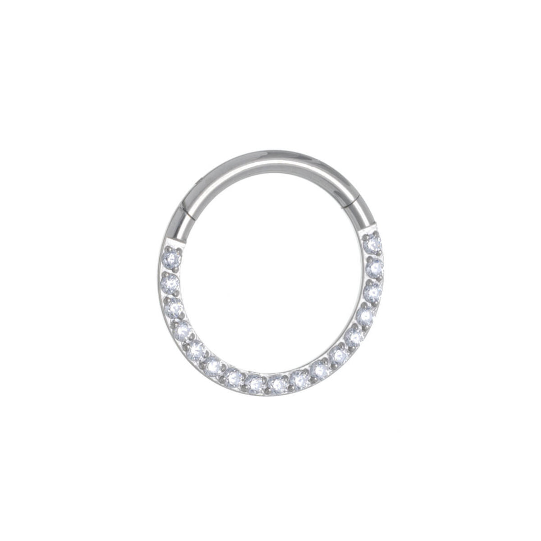 Zirconia stony segment ring clicker 1.2mm (Titanium G23)